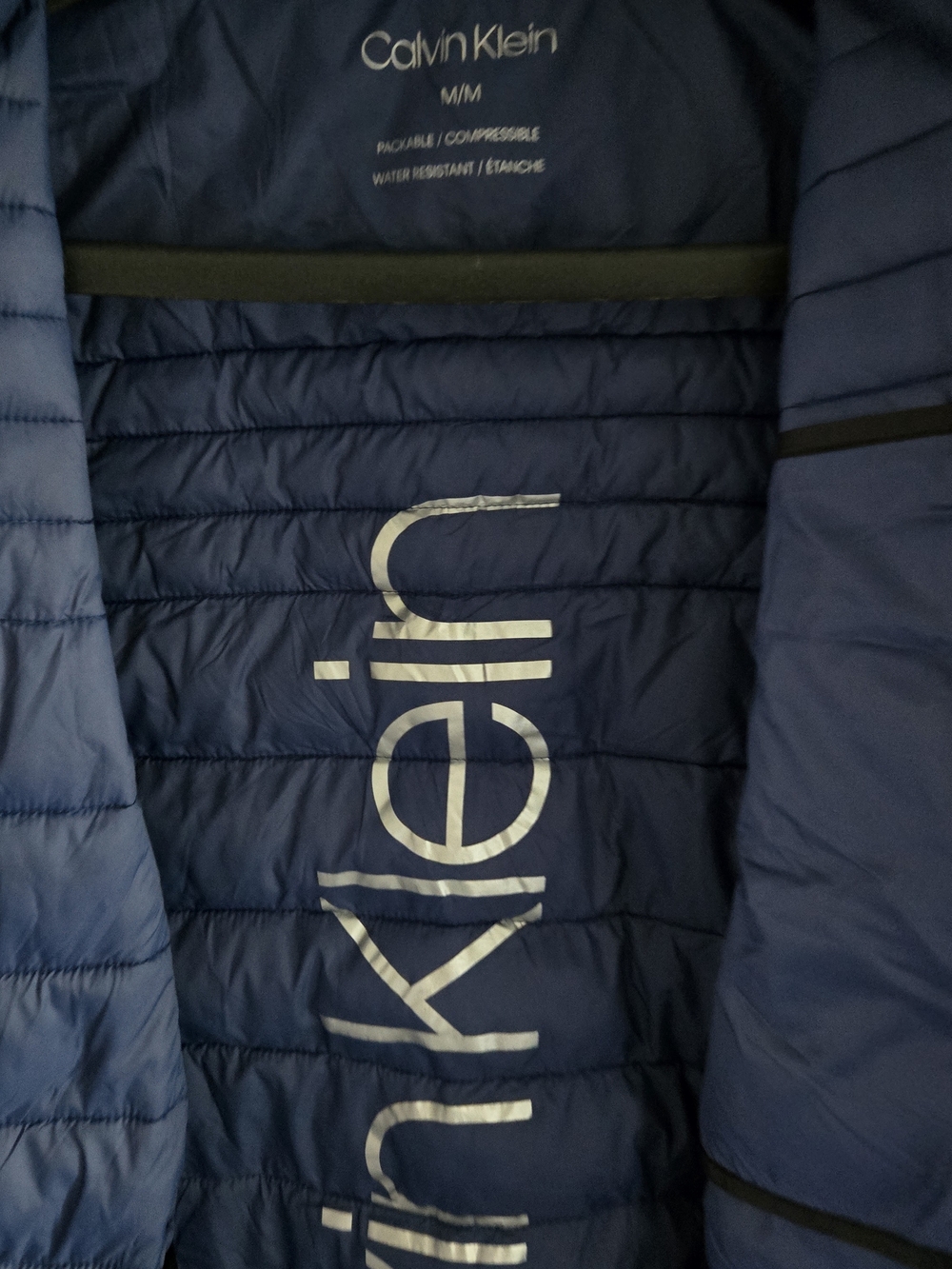 Calvin Klein Men's Blue Quilted Lightweight Puffer Jacket - Picture 16 of 17
